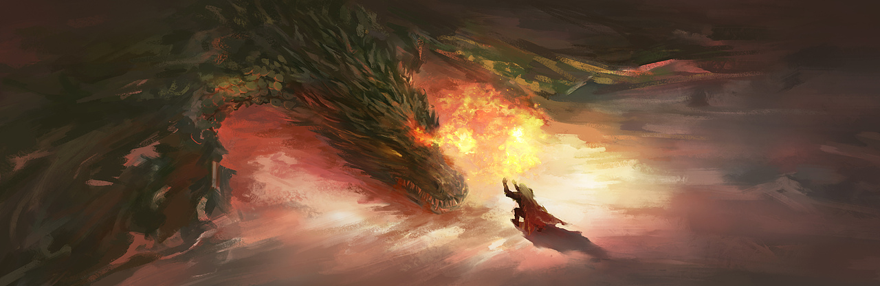 【板绘】龙族同人创作 火之晨曦篇—《康斯坦丁之死》