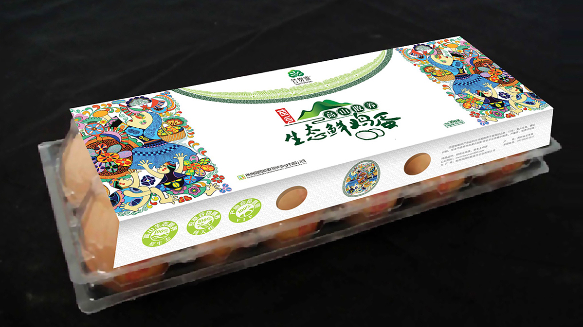 高山生态鲜鸡蛋包装设计