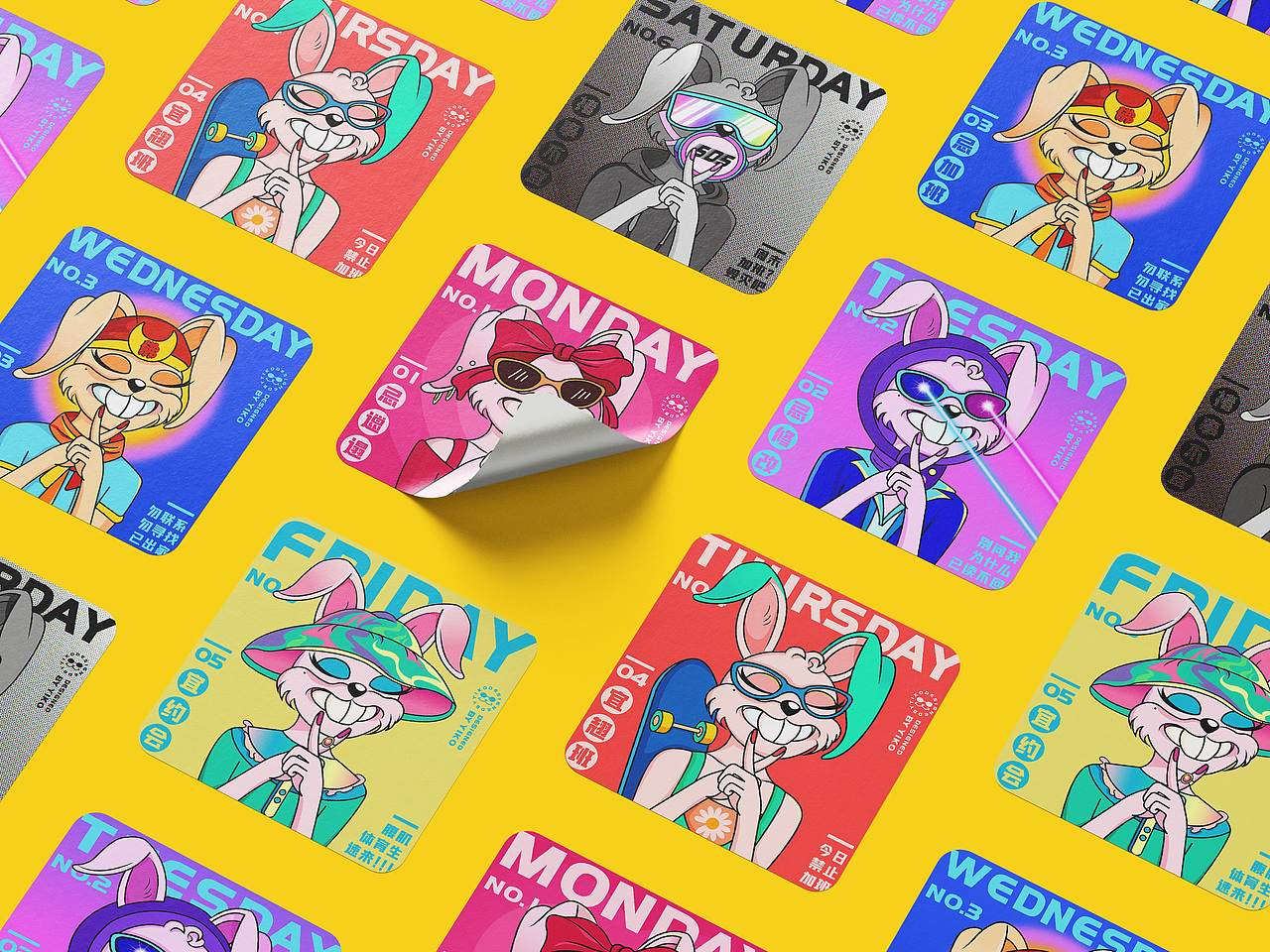 原创NFT头像｜元宇宙兔子哒咩兔—对加班说SAY NO