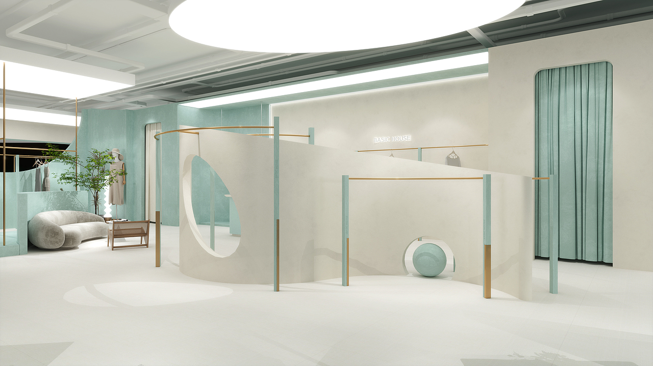 遥望·BASIC HOUSE丨直播间设计丨（图ZMzU2MjI4NzM2） - 展陈设计 - 站酷设计师爷傲奈我何丨原创素材 - 站酷ZCOOL