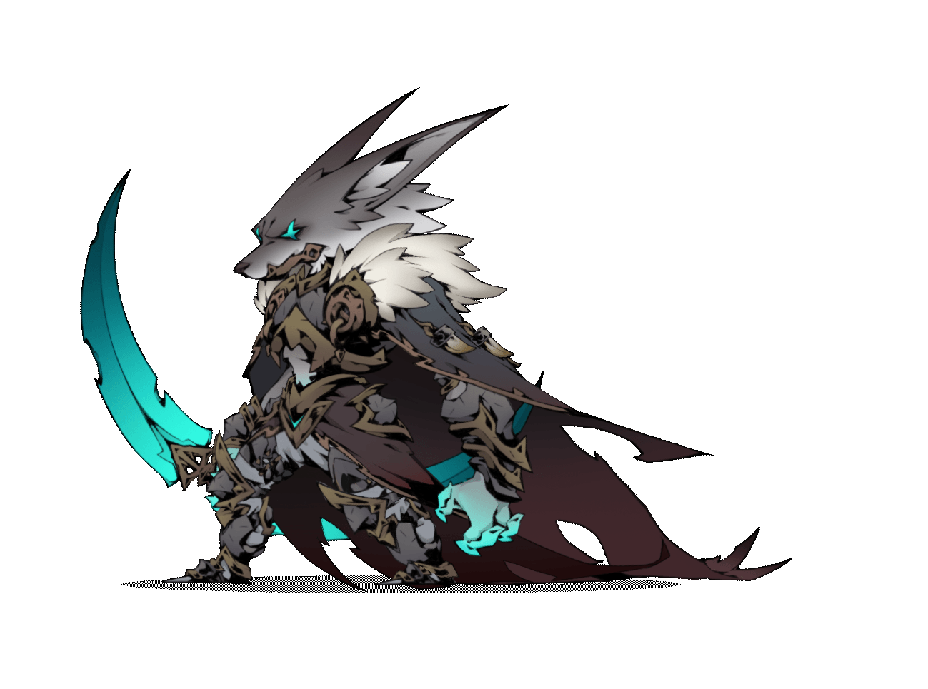 wolf-knight-spine-pose（图ZMzUyNDE2MTMy） - 独立游戏 - 站酷设计师三栖人设计原创素材 - 站酷ZCOOL