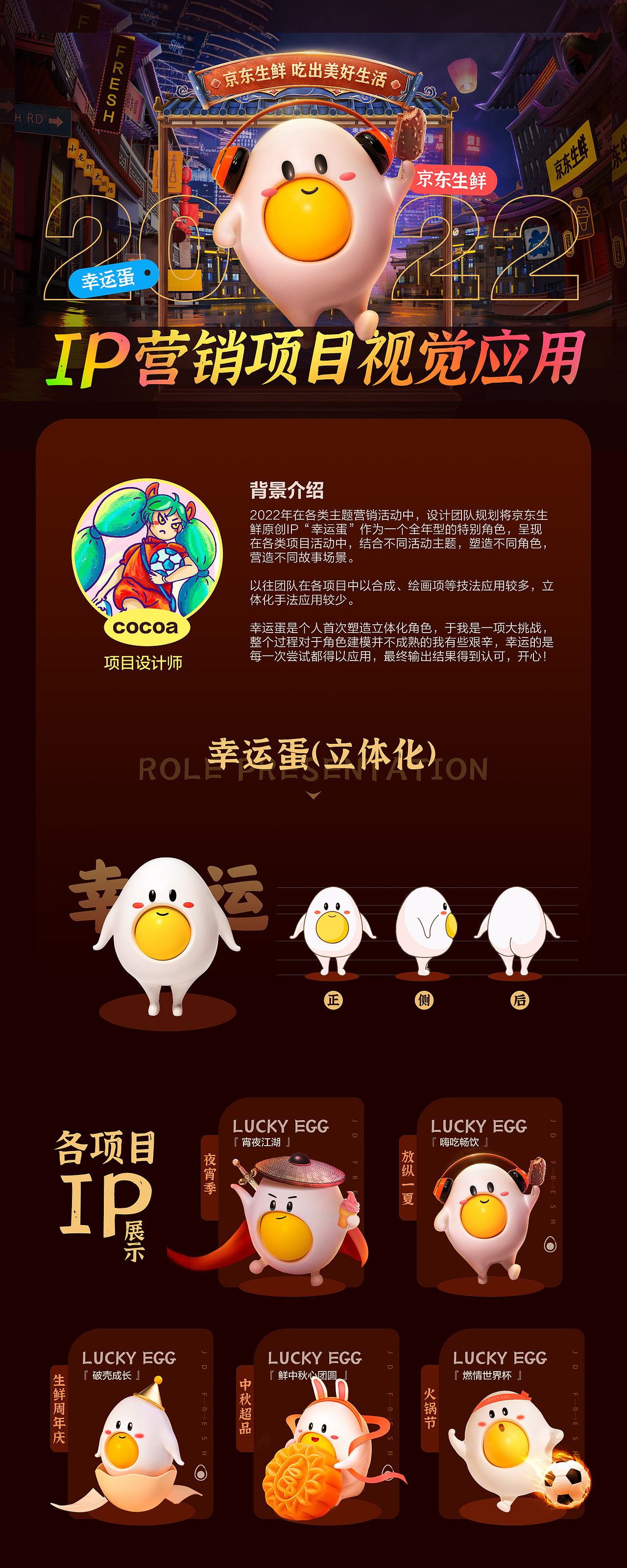 2022京东生鲜IP营销项目视觉应用总结