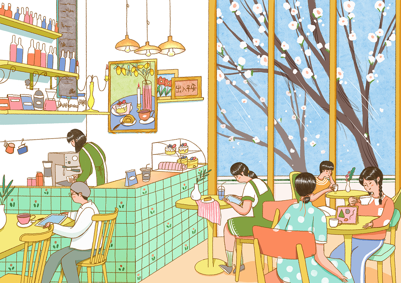 场景插画（图ZMzMxMjIyNjIw） - 商业插画 - 站酷设计师TM2019原创素材 - 站酷ZCOOL