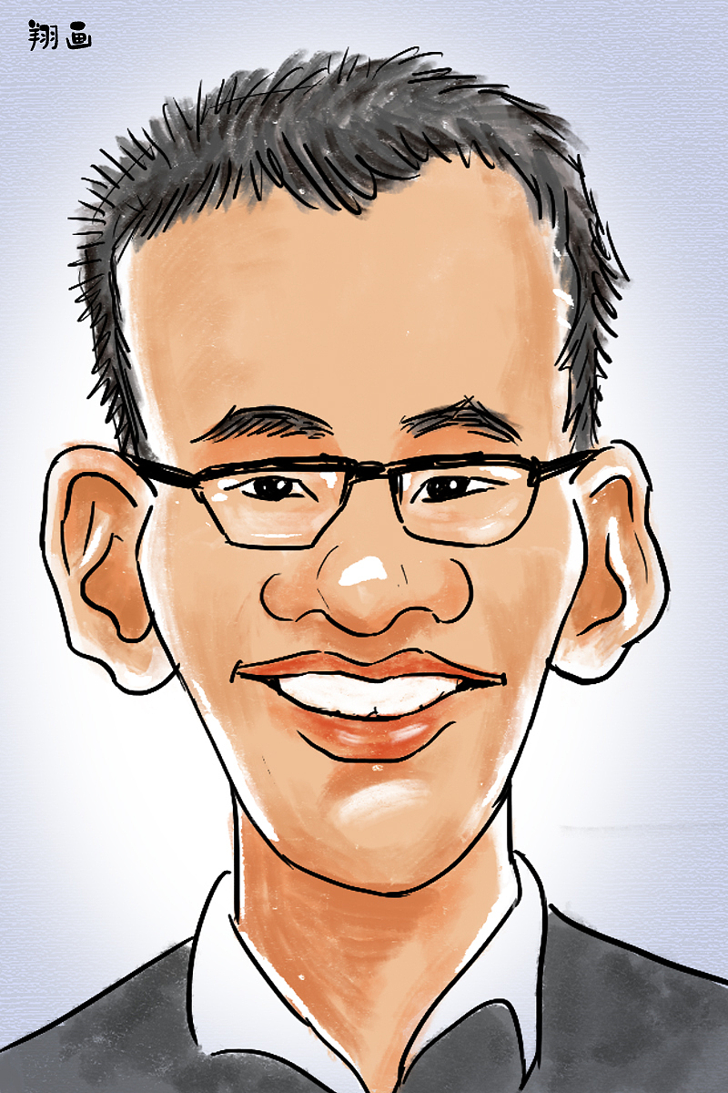 翔画,读书找方向,决定人生选择,生活雕刻,肖像漫画