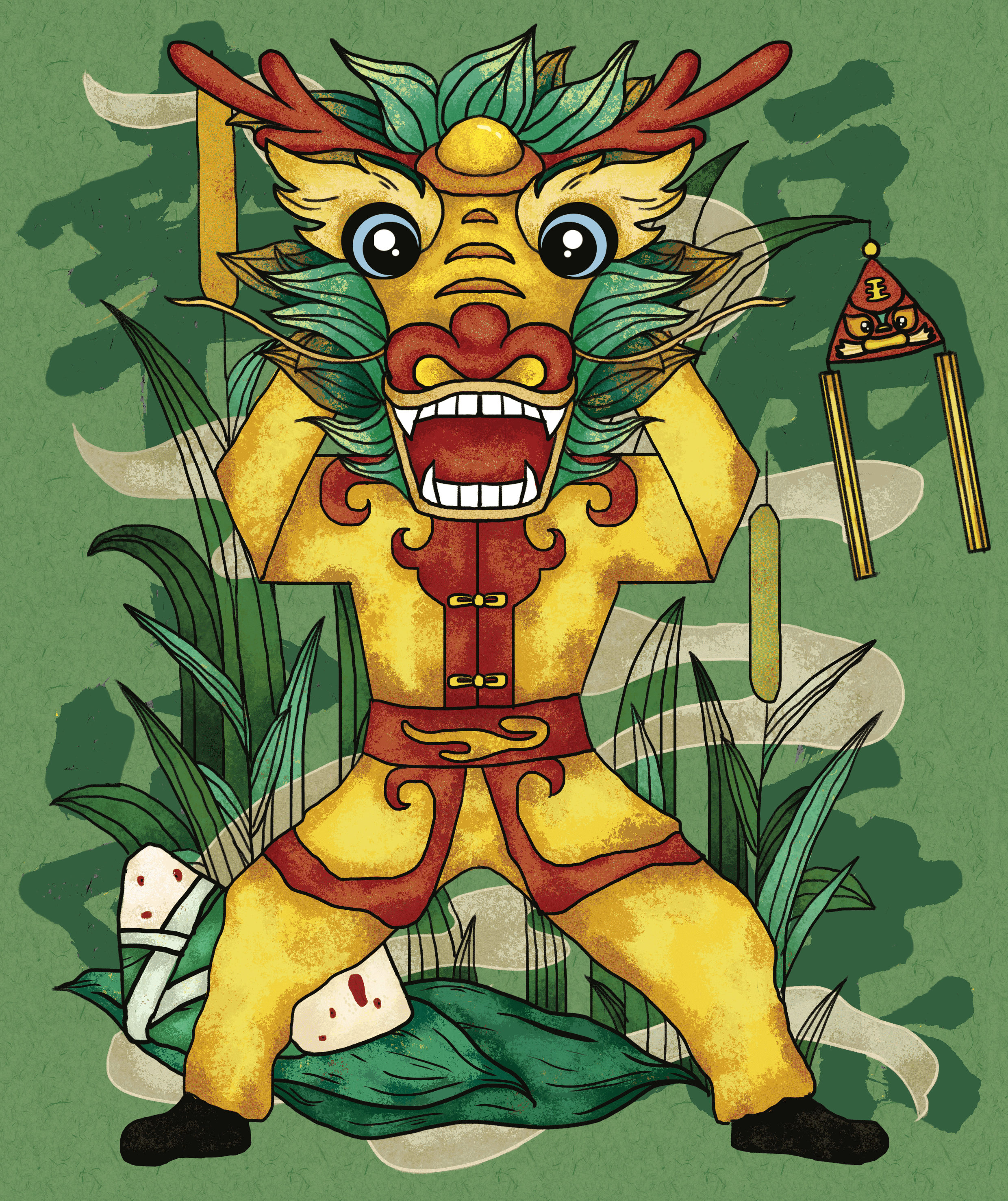 "猴加官“非遗文创动态插画设计（图ZMzAxNjQ1NTY4） - 艺术插画 - 站酷设计师Z02493725原创素材 - 站酷ZCOOL