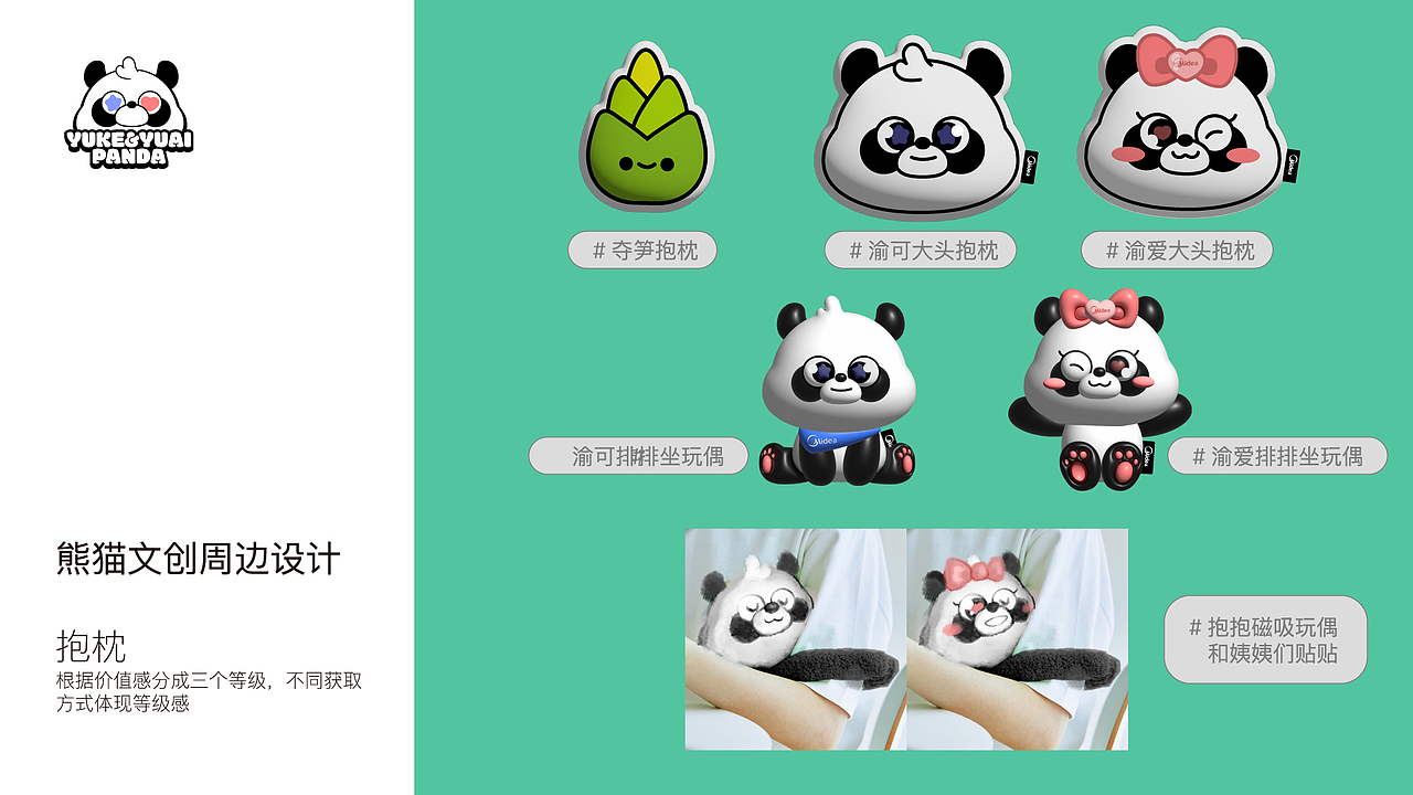 未中标作品 | 美的空调渝可渝爱熊猫卡通形象设计