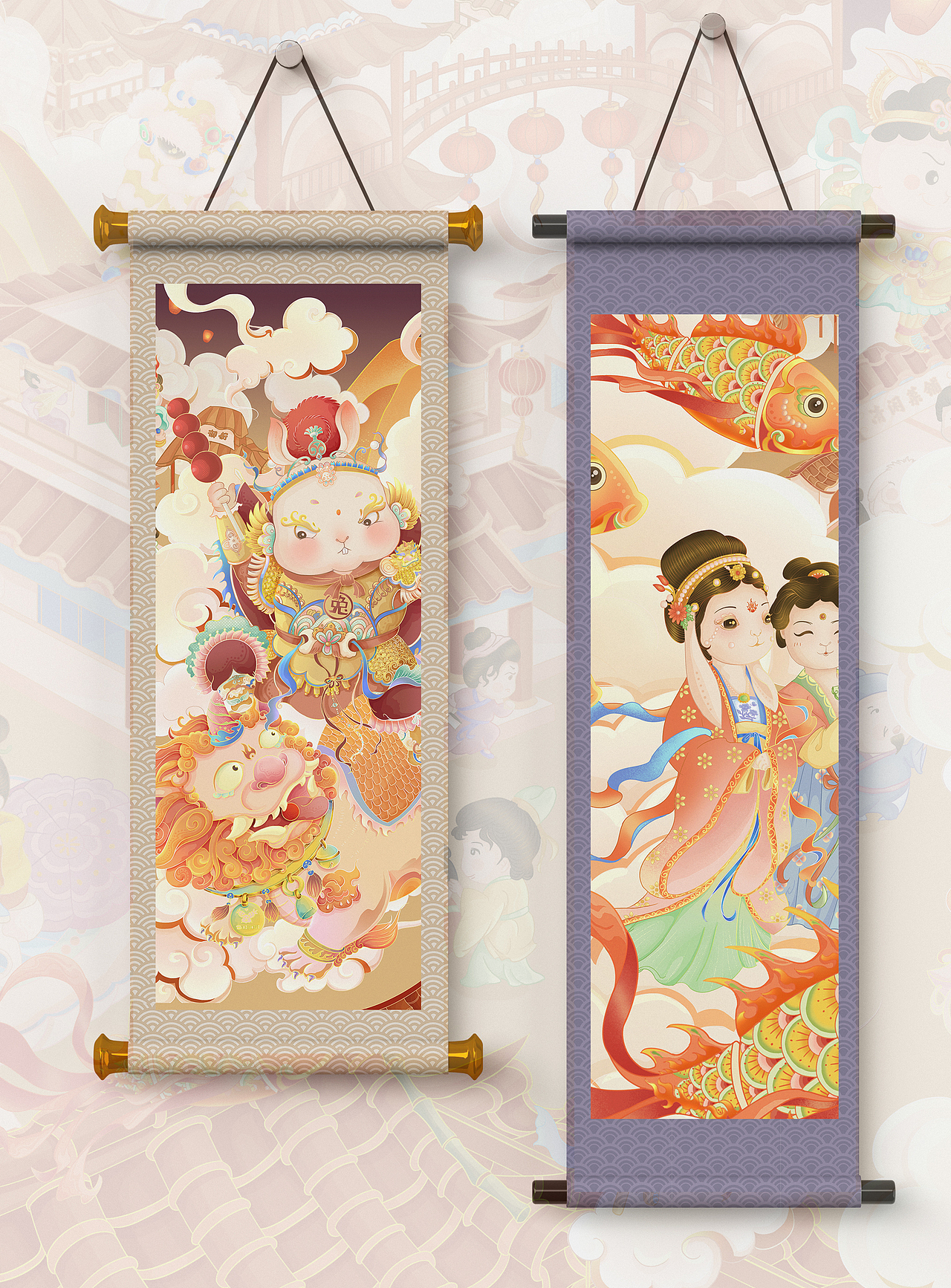 兔神夜游记-兔年长卷