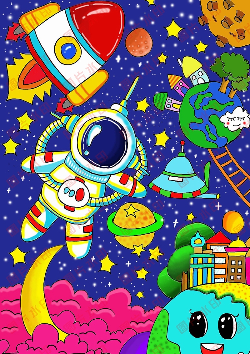 学生电脑绘画绘图作品信息素养活动作品制作设计2410