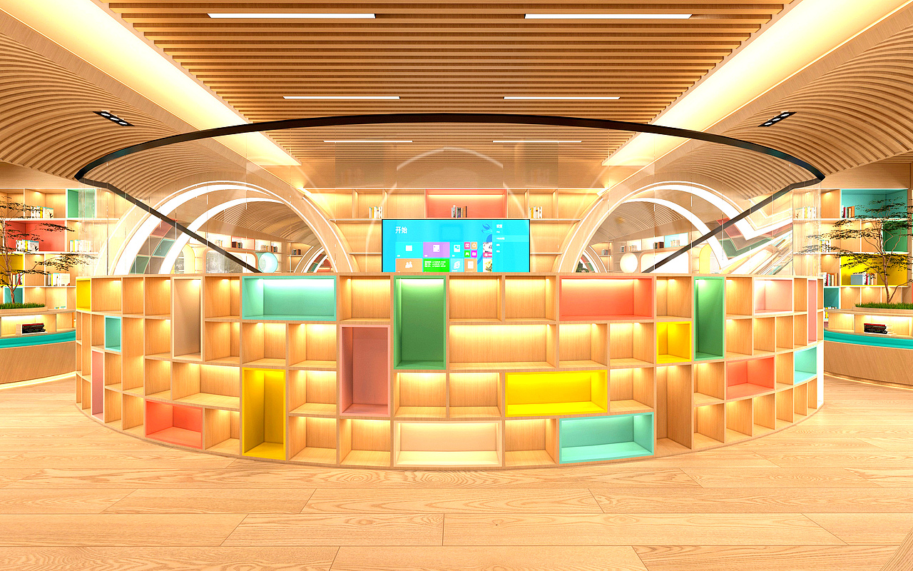 某图书馆概念设计（图ZMzU3NDk5MzIw） - 商业空间设计 - 站酷设计师禅武工坊原创素材 - 站酷ZCOOL
