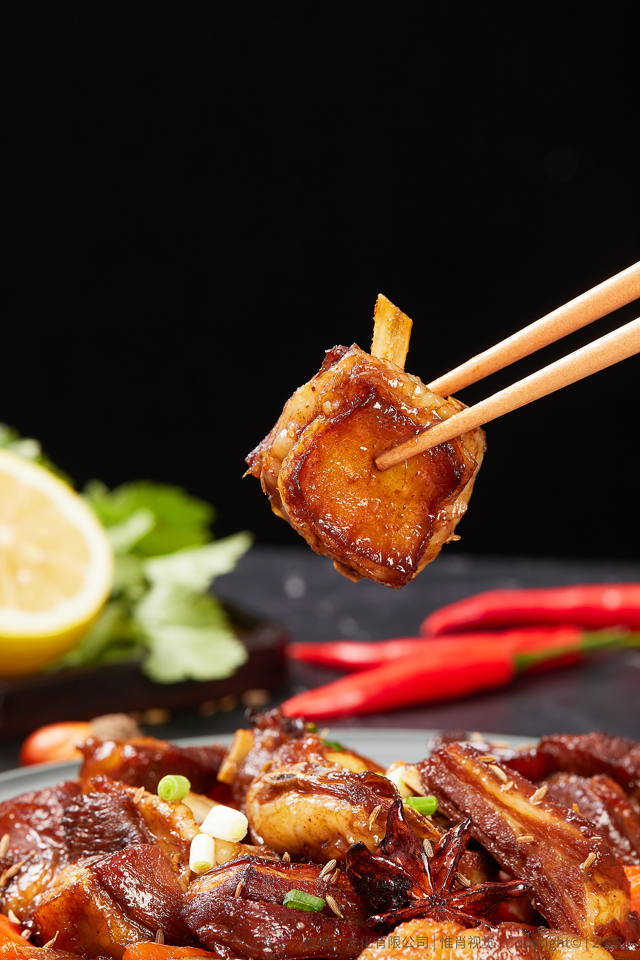 美食 肉类 羊排拍摄