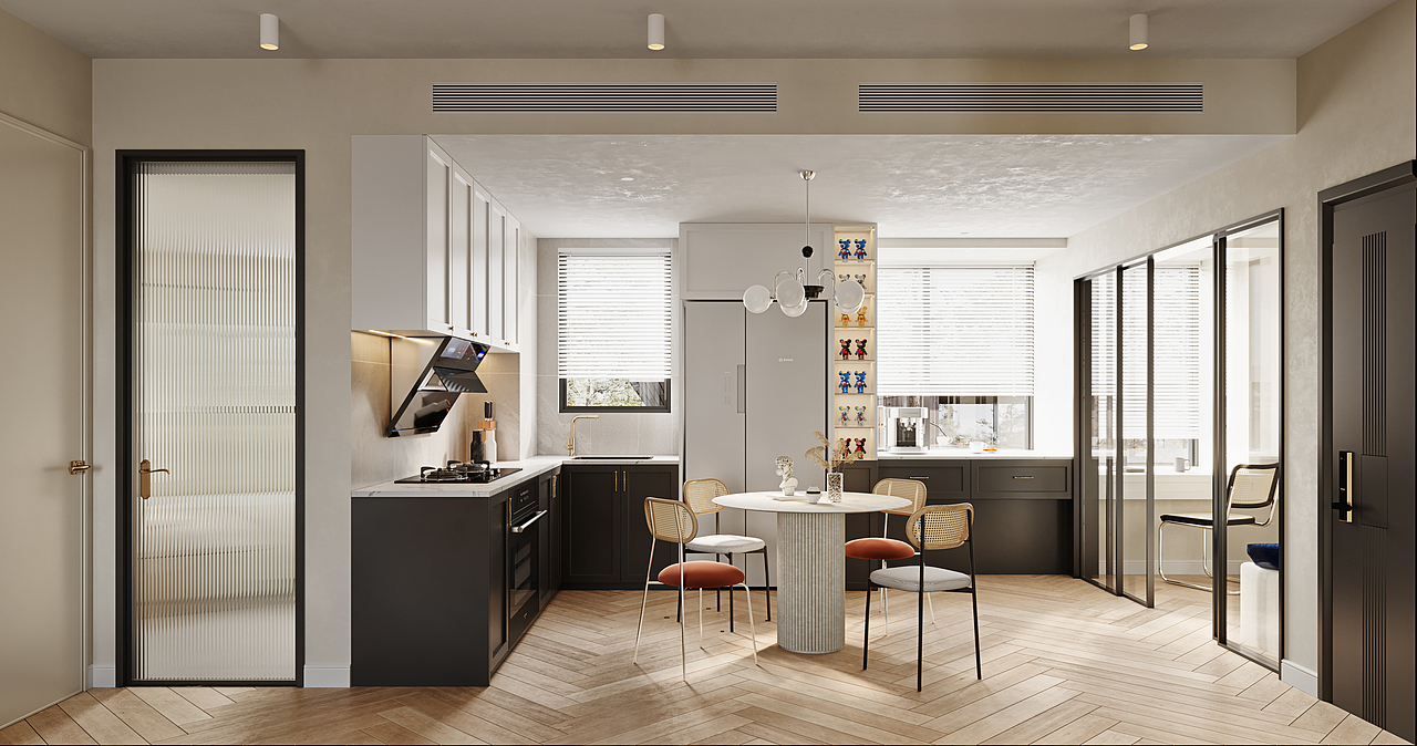 深圳如愿空间设计:喜欢奶油轻法是有原因的!太治愈了