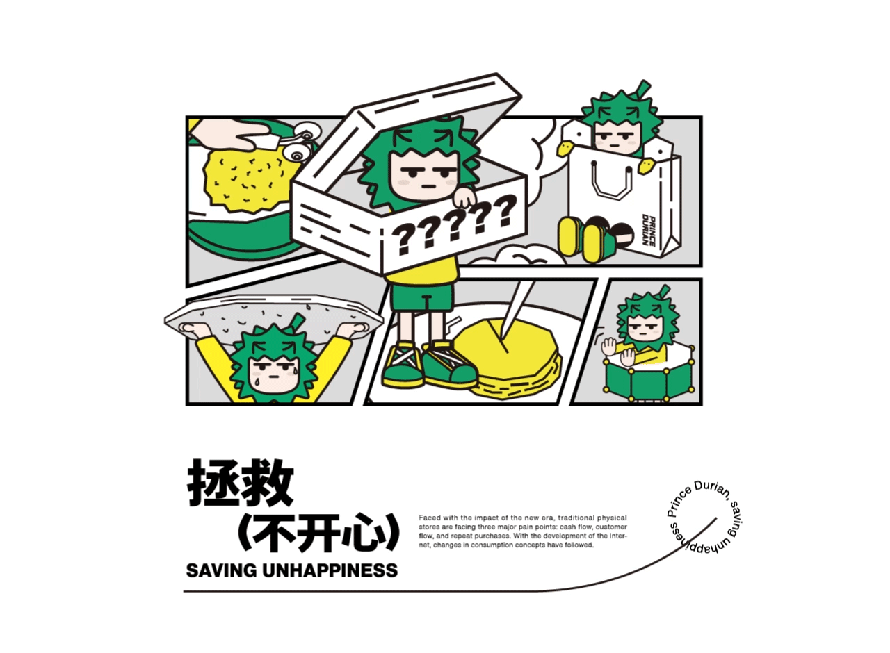 榴莲王子品牌全案IP形象设计(图ZMzYyODYzNzYw) - 品牌 - 站酷设计师弈成原创素材 - 站酷ZCOOL