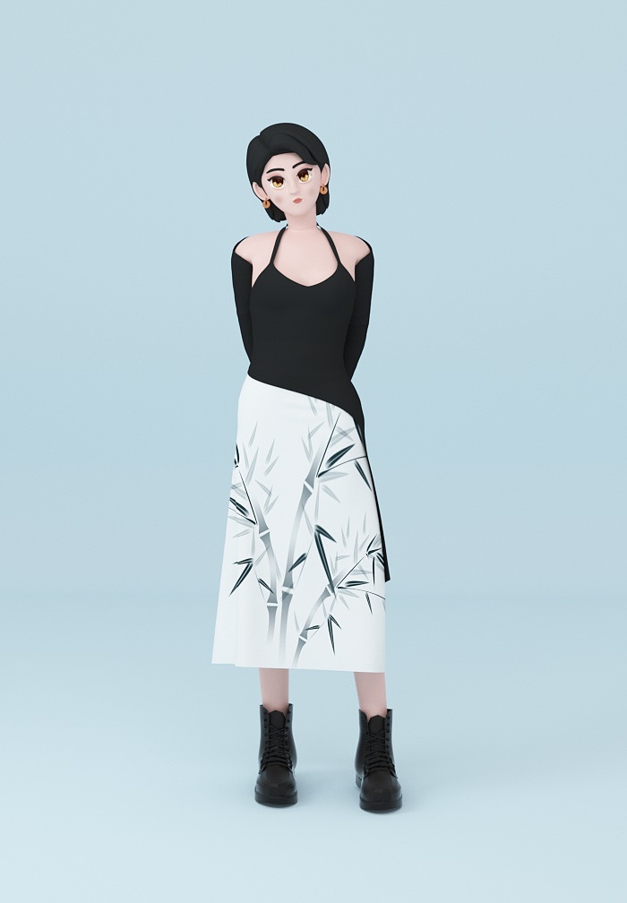 #2023青春答卷#我的毕业设计|新中式女孩-莱卡（图ZMzQyMjA3MTky） - 人物/生物 - 站酷设计师废柴宠兽师原创素材 - 站酷ZCOOL