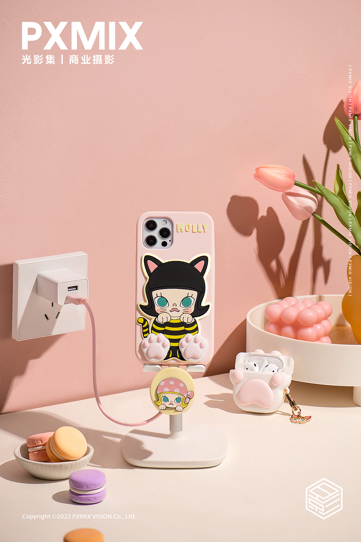 盲盒周边摄影丨泡泡玛特 Molly放空的一天 x 光影集