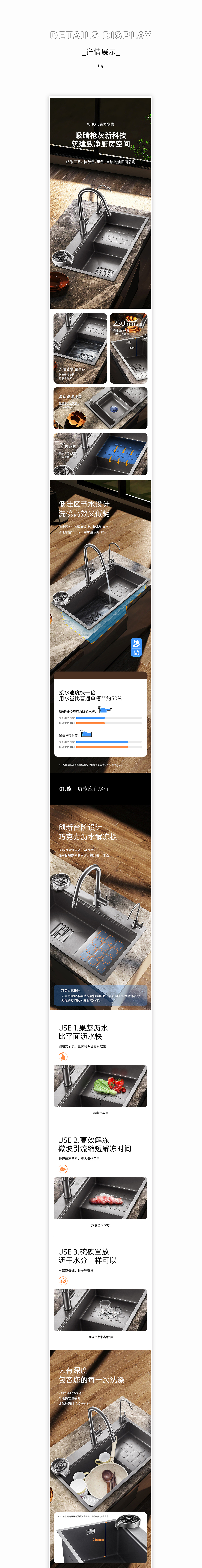 产品详情页（水槽篇）纳米灰阶梯式水槽（图ZMzY3MjQyNDE2） - 电商 - 站酷设计师Dylan涛原创素材 - 站酷ZCOOL