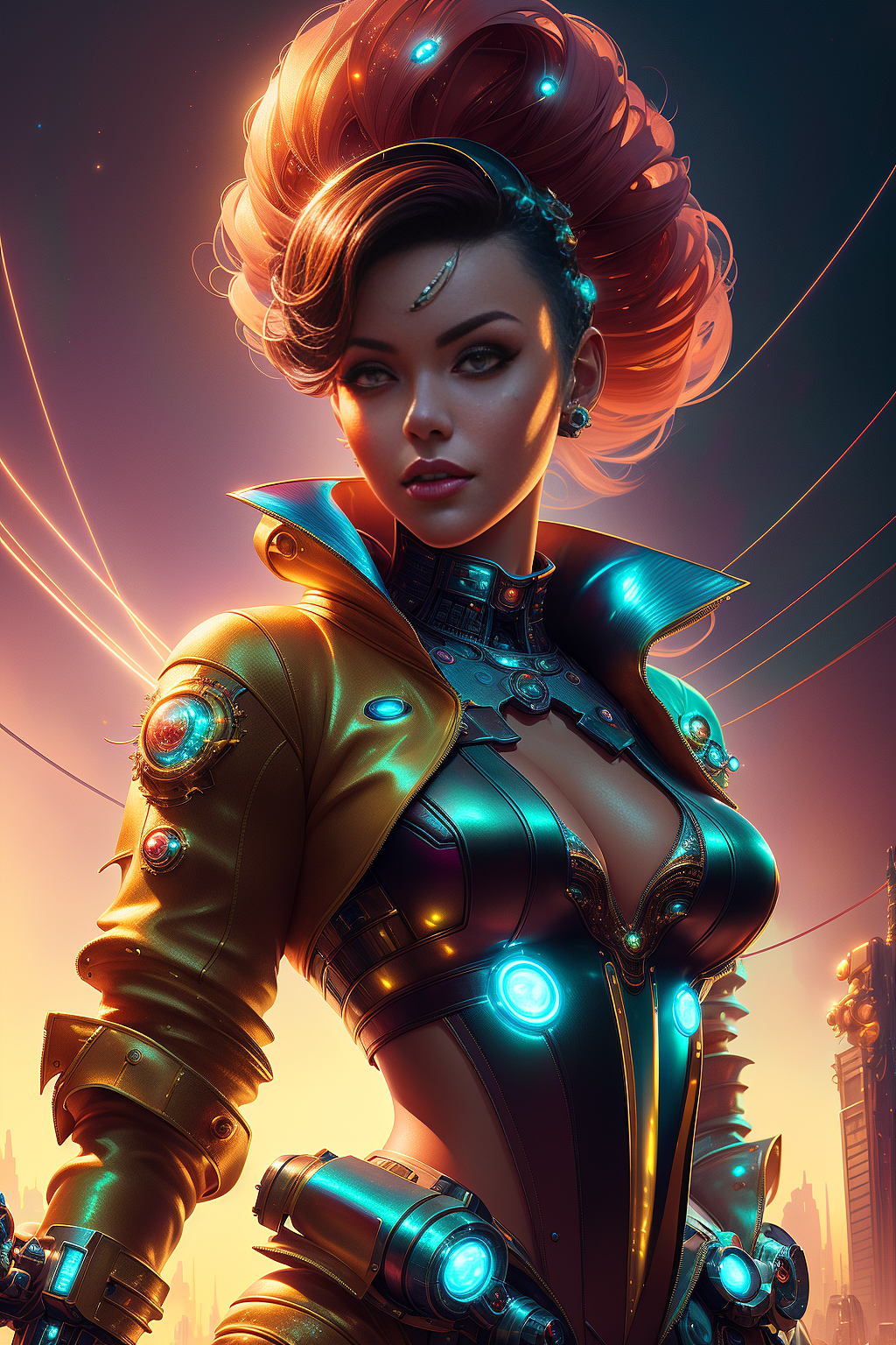 AIGC_朋克风角色01（图ZMzM5NDkyMTY4） - 艺术插画 - 站酷设计师寻找八大原创素材 - 站酷ZCOOL