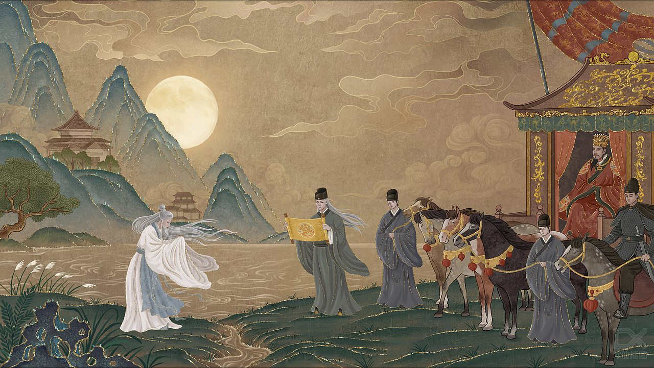 天猫《空钩悟道》渔具宣传插图(图ZMzA4NTU3NzA4) - 商业插画 - 站酷设计师才仙插画原创素材 - 站酷ZCOOL