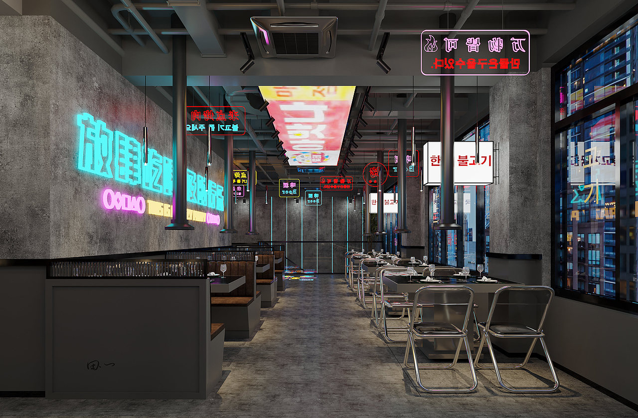 工装美甲店,烤肉店案例