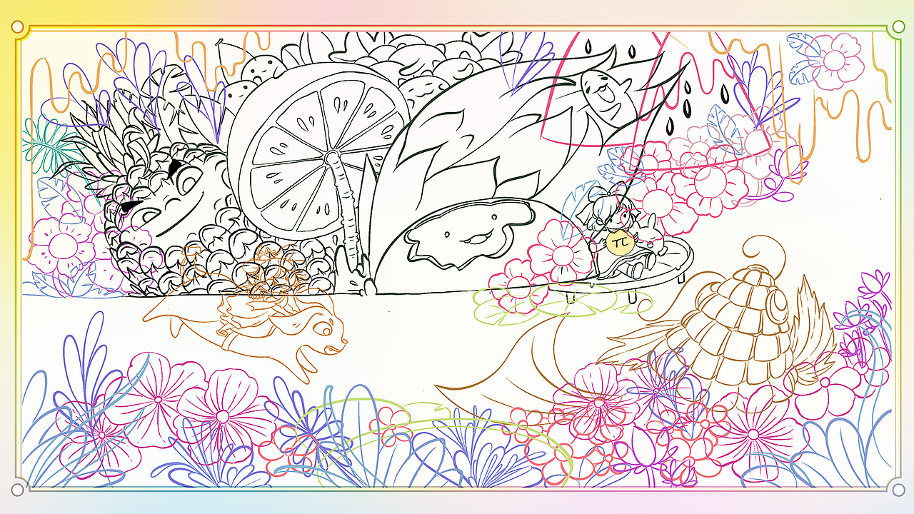 茶派的美好世界-今天过六一(图ZMzQxODI0NTg0) - 艺术插画 - 站酷设计师九转丹原创素材 - 站酷ZCOOL