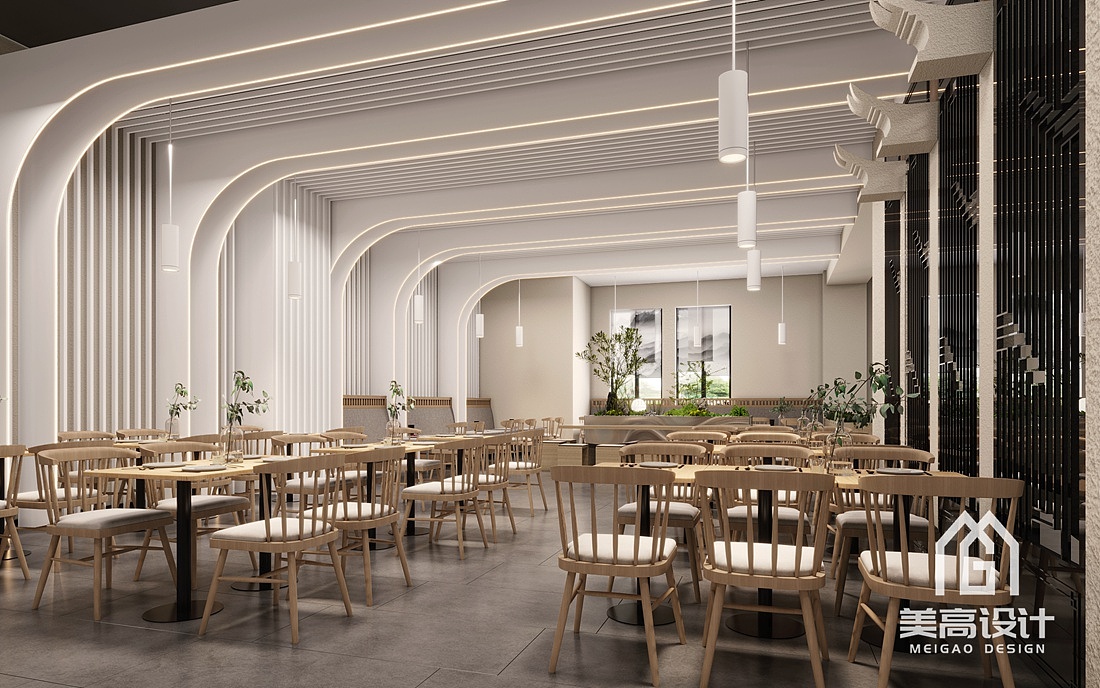 泉州师范学院食堂装修设计（图ZMzUzMTUzMTA4） - 酒店餐饮设计 - 站酷设计师广州美高设计原创素材 - 站酷ZCOOL