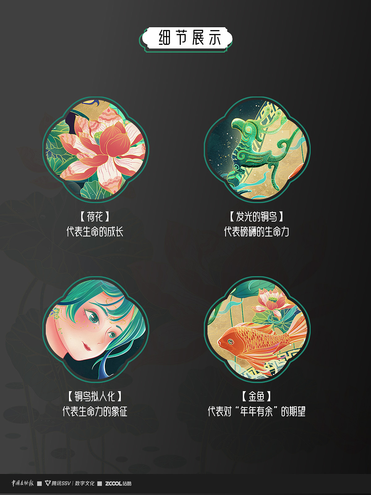 古物焕新young丨青铜之舞 生生不息（图ZMzU3MTAxNDQw） - 艺术插画 - 站酷设计师轻衣HOPE原创素材 - 站酷ZCOOL