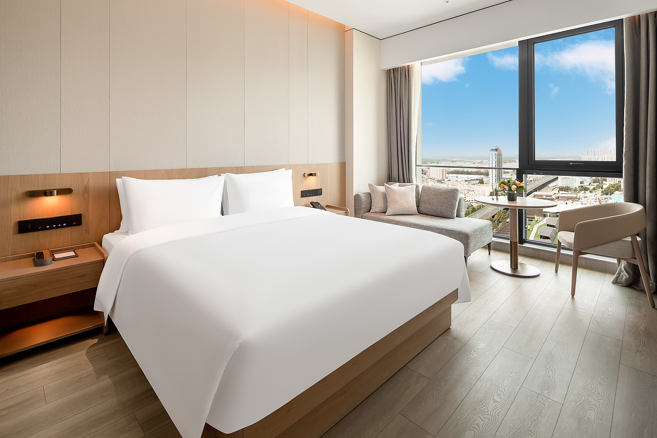 济南中海凯骊酒店客房,楼体拍摄