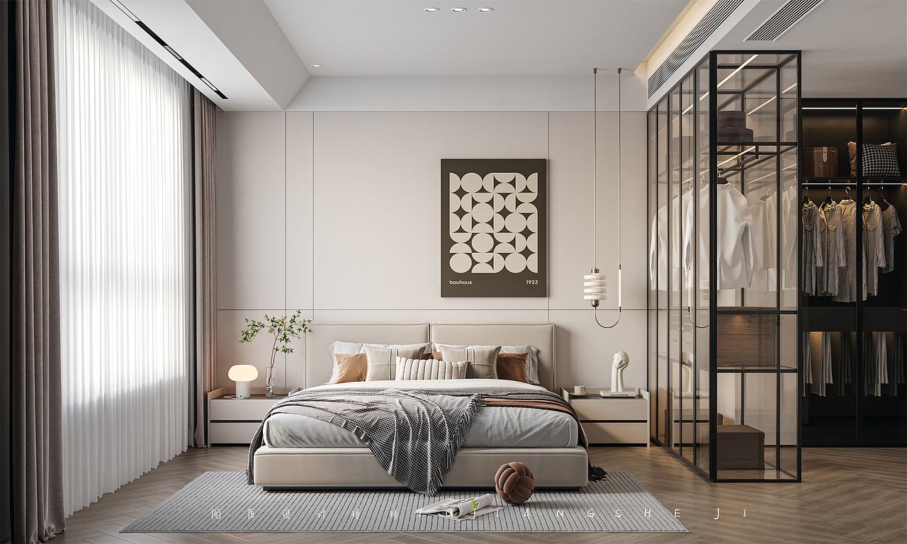 现代简约,极简优雅的装修住得很惬意