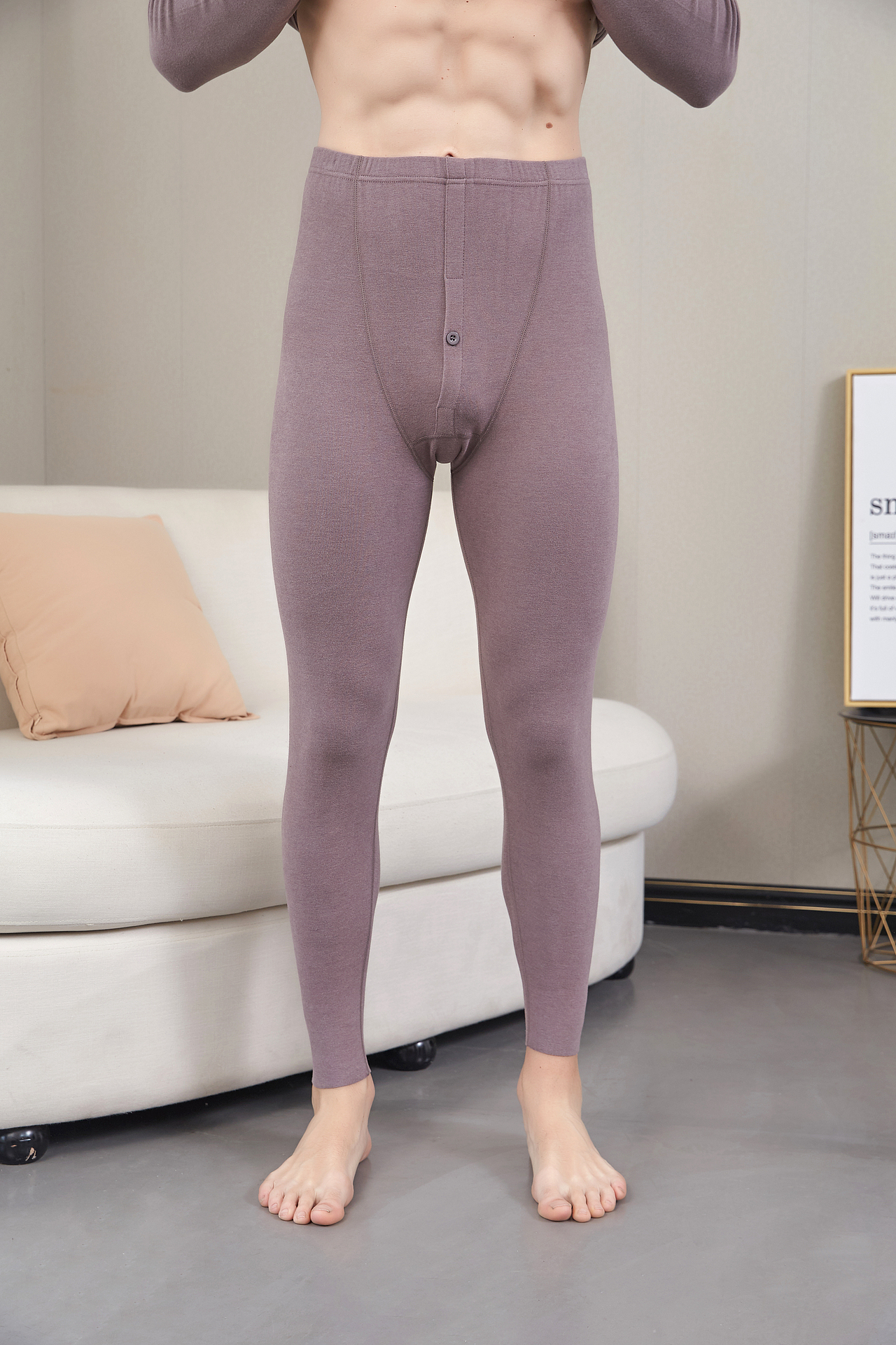 义乌男士保暖内衣实景图拍摄