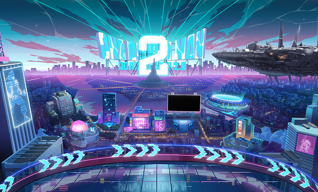 主城背景006两周年（图ZMzMzOTQ4Mjcy） - 游戏原画 - 站酷设计师乐乐小白原创素材 - 站酷ZCOOL