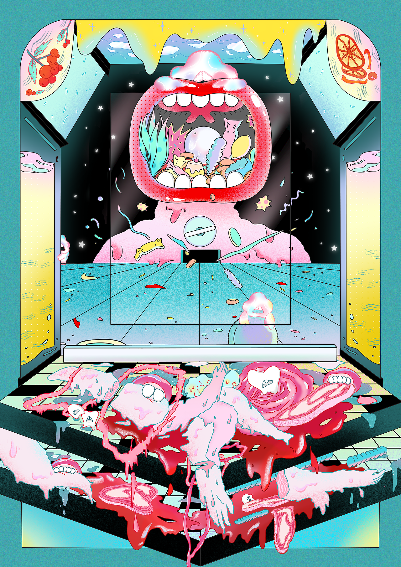 21世纪病 - 系列插画（图ZMzAxMTAzNzYw） - 新锐潮流插画 - 站酷设计师薇生物_原创素材 - 站酷ZCOOL