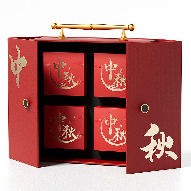 创意精美中秋节月饼双开盒包装礼盒（图ZMzA0NTI3NjQ0） - 包装 - 站酷设计师唐思工艺品原创素材 - 站酷ZCOOL