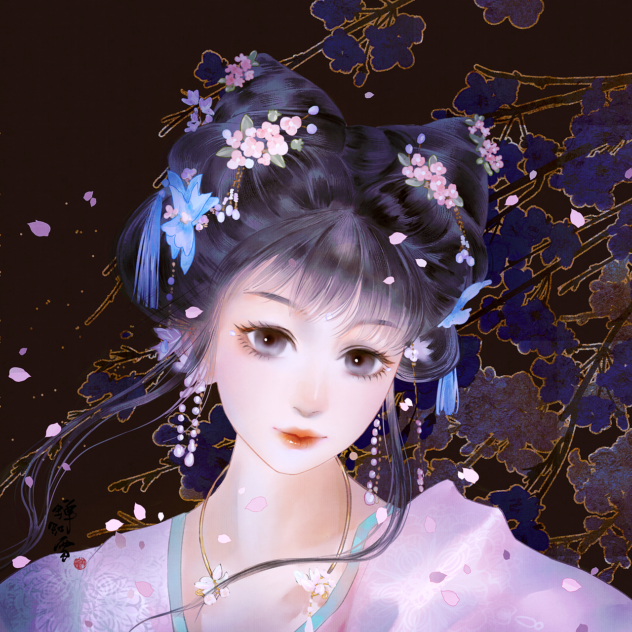 古风头像练习（图ZMzYzMTE0Mzg4） - 创作习作 - 站酷设计师蝉知雪原创素材 - 站酷ZCOOL