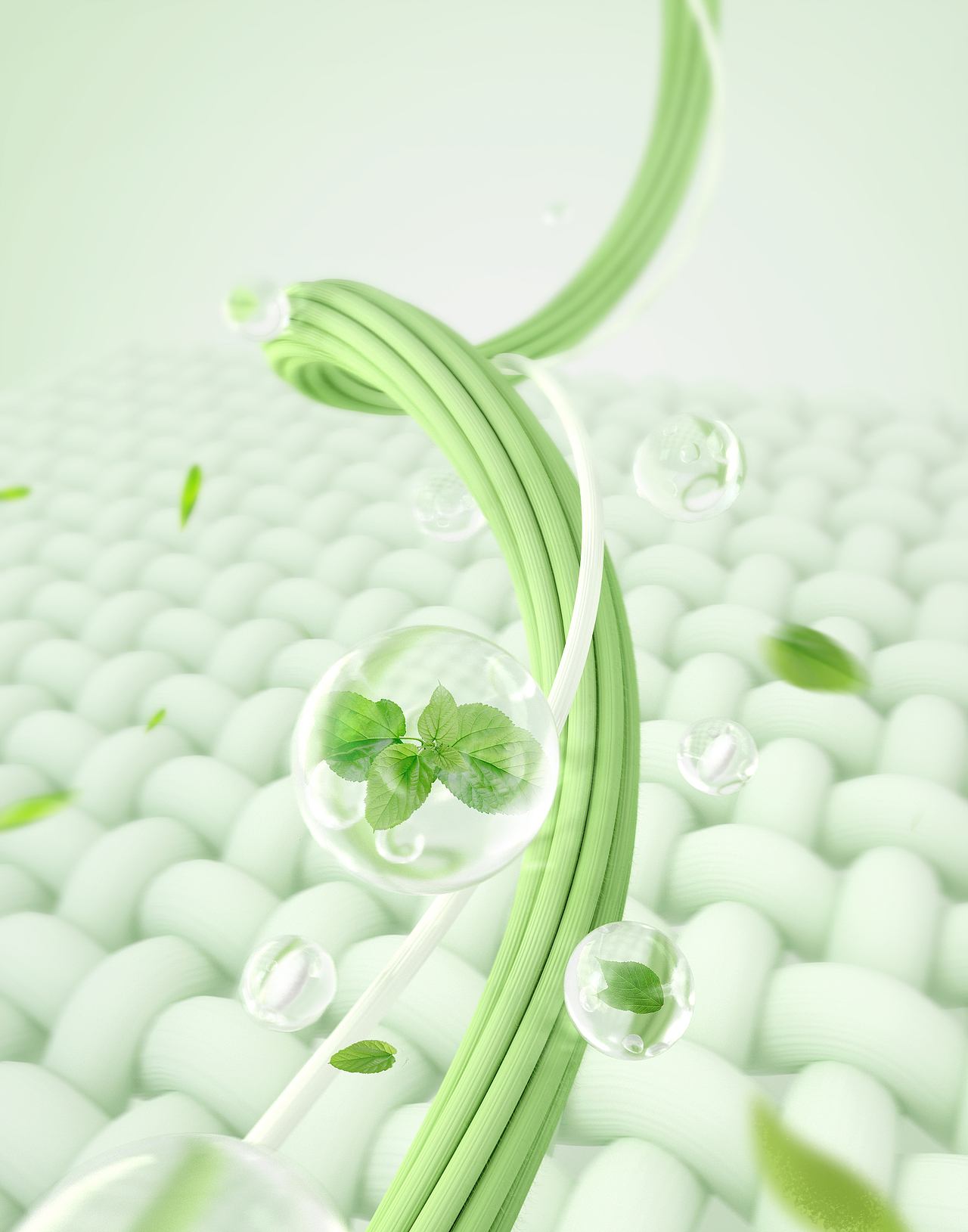 科技面料图渲染