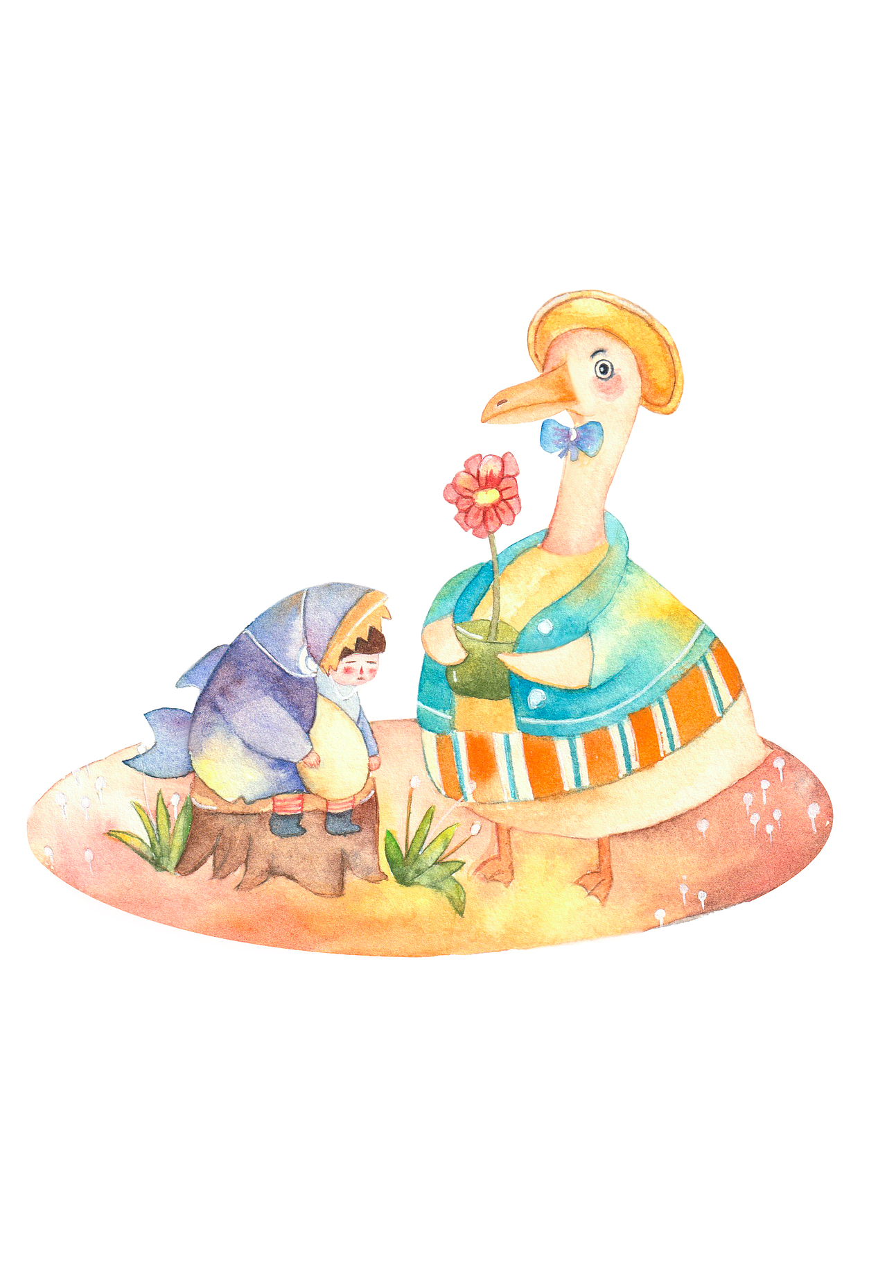 与你对话（图ZMjk4NTU0NTY0） - 儿童插画 - 站酷设计师锡安Zion原创素材 - 站酷ZCOOL