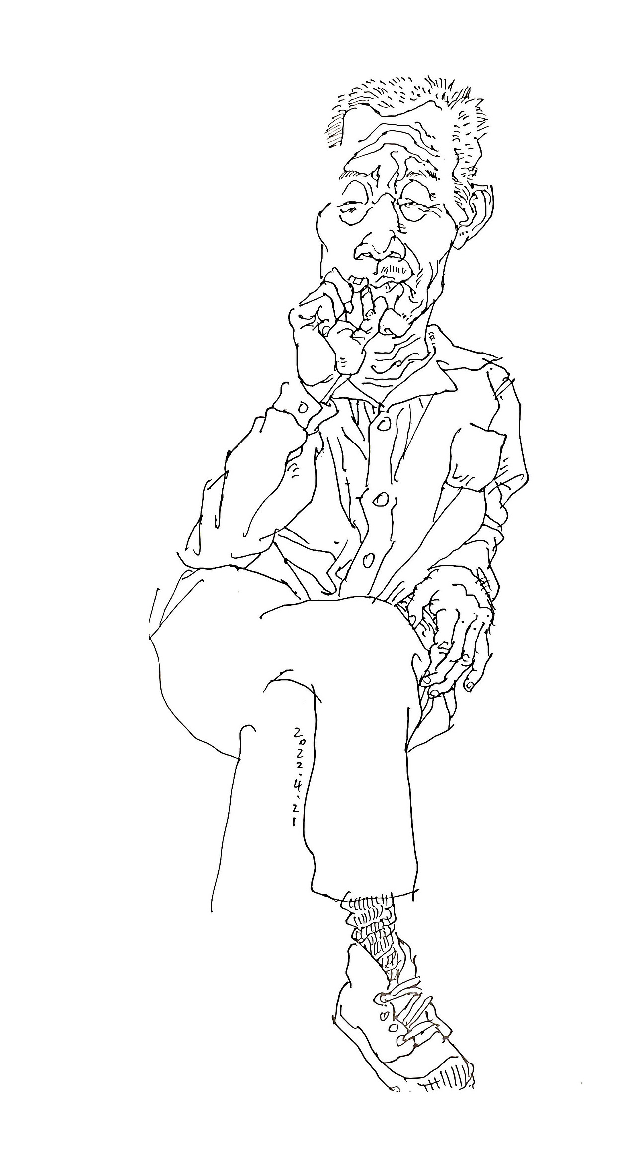 纪保超摸鱼速写