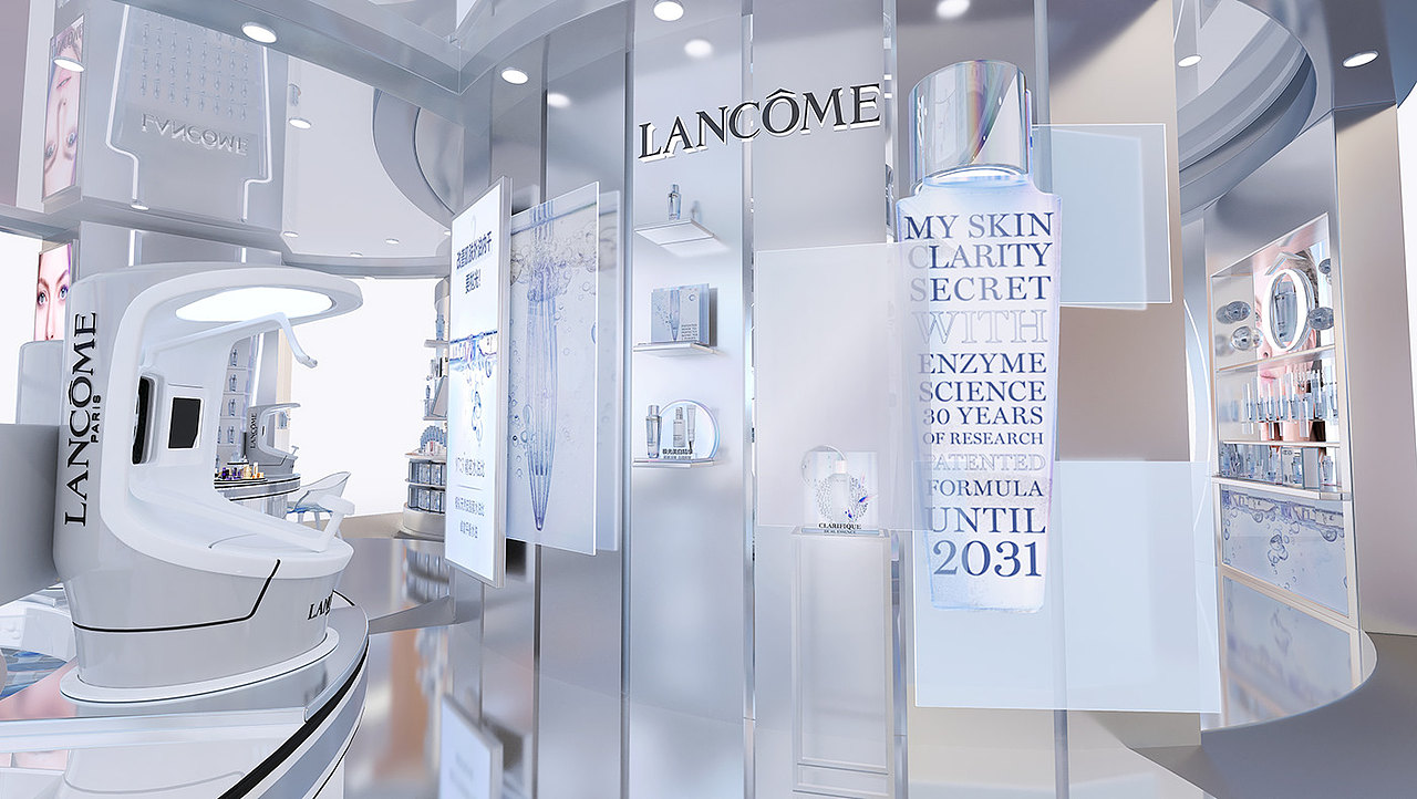 品牌化妆品装柜设计