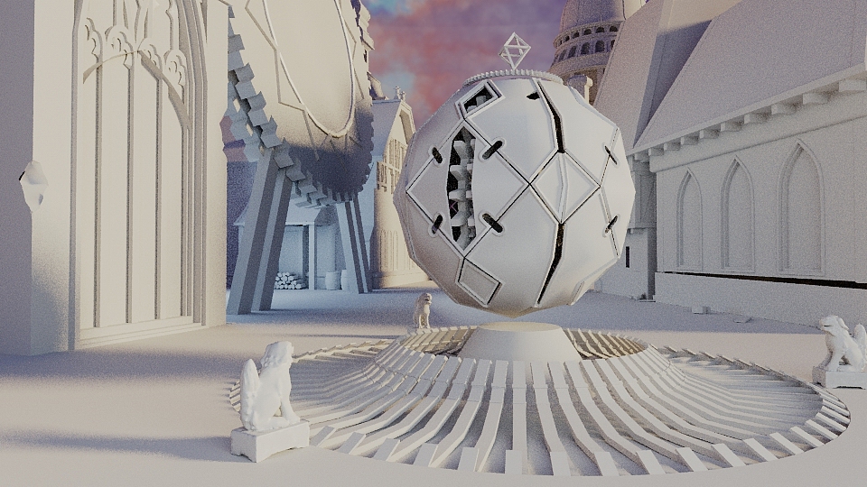 场景 C4D for corona (1050ti随便做做)