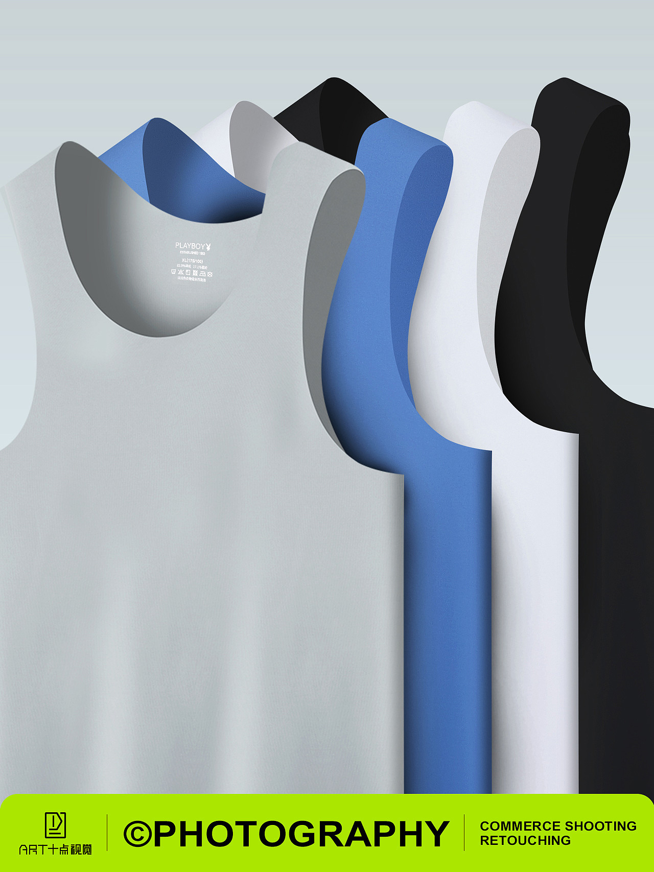 背心拍摄 | 背心T恤摄影 x 电商男女背心详情拍摄修图