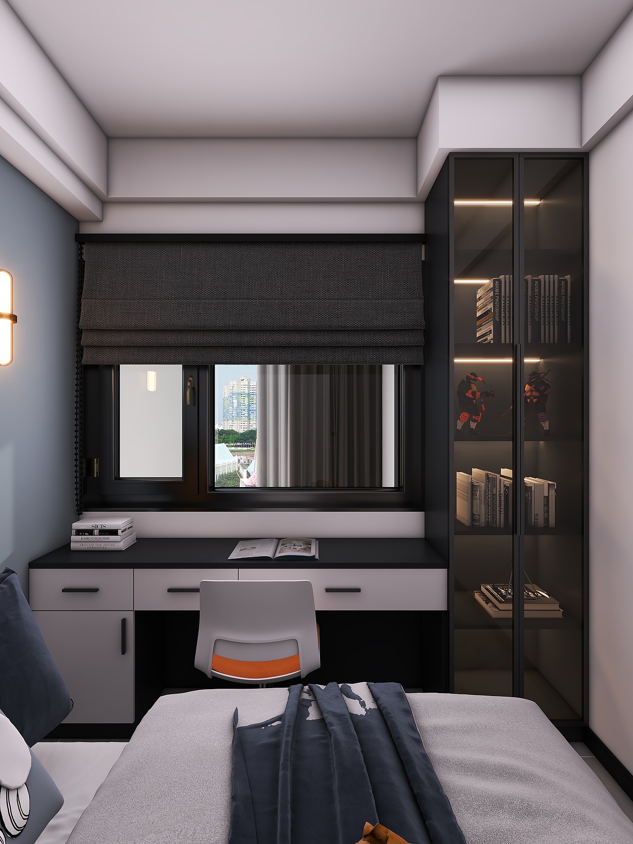 重庆绿地城二期(113平方现代简约四居室)