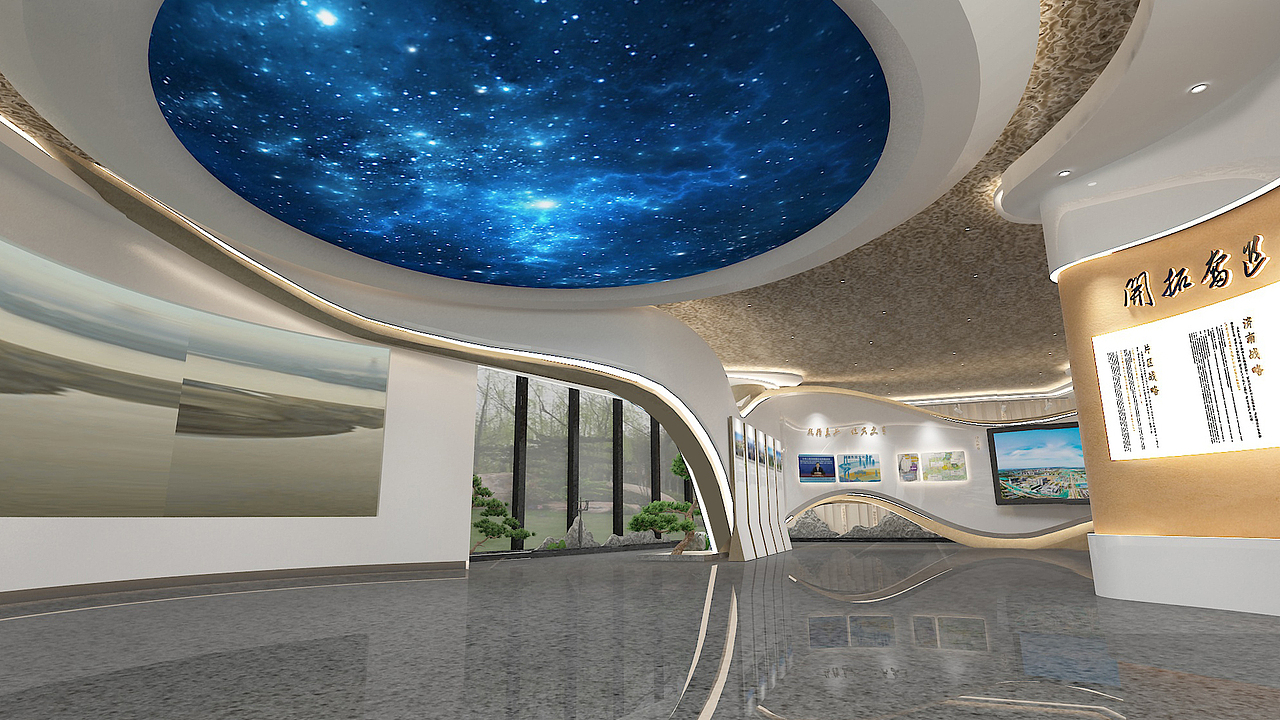某地的一个售楼处兼文化展厅设计（图ZMzcwMjI0NjYw） - 商业空间设计 - 站酷设计师王大垂原创素材 - 站酷ZCOOL
