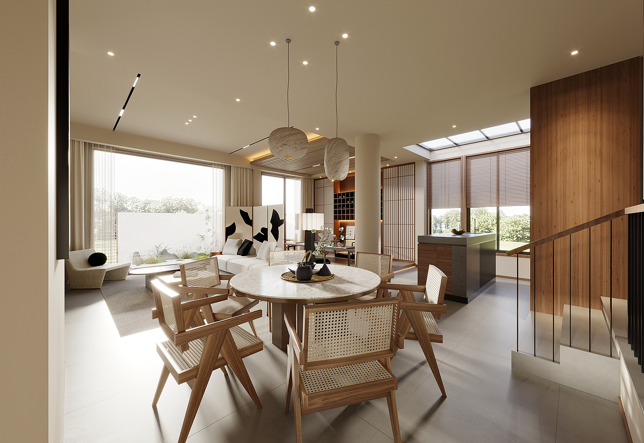 日式原木风/3DMAX/CR8.0