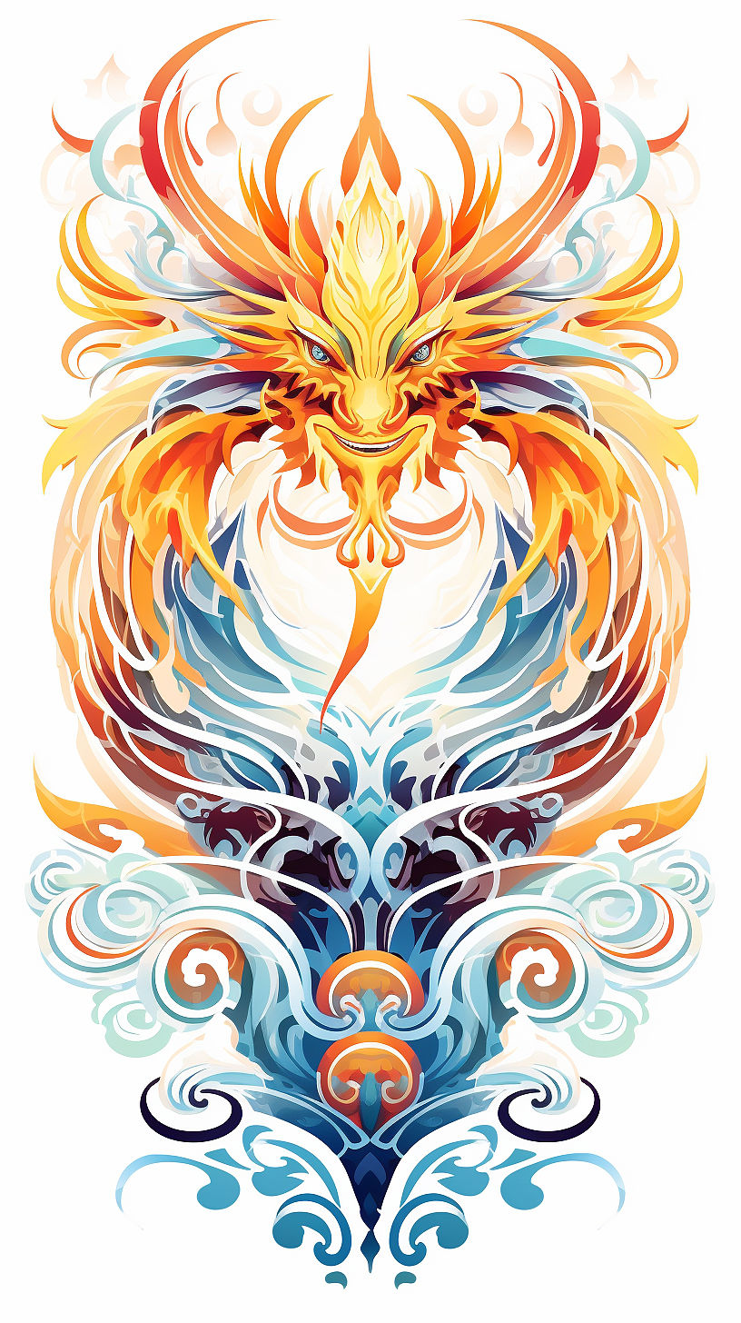 AIGC中国传统纹样——龙凤呈祥