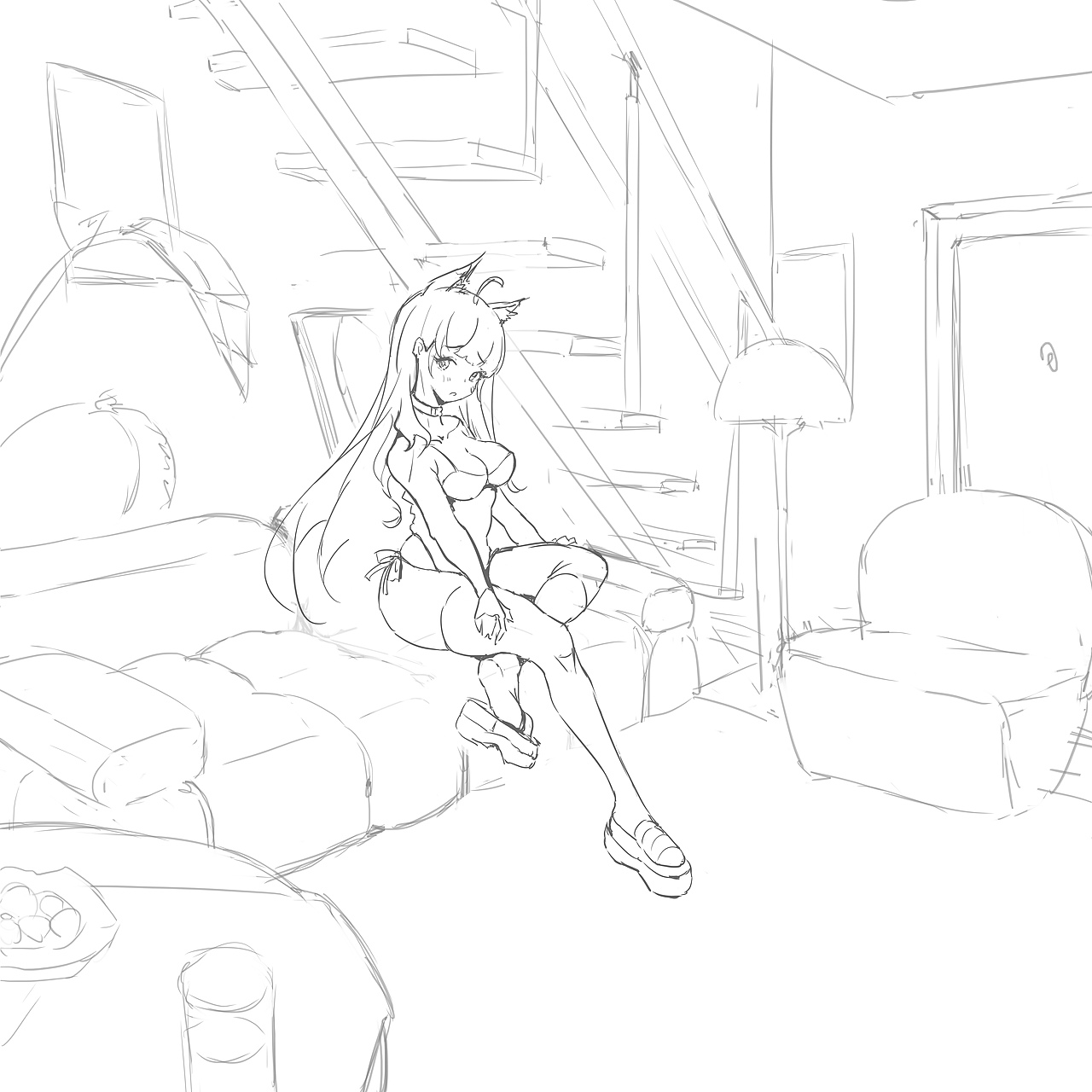 嗯 最近的画画练习~ 多图杀喵 自己小心网线爆炸!