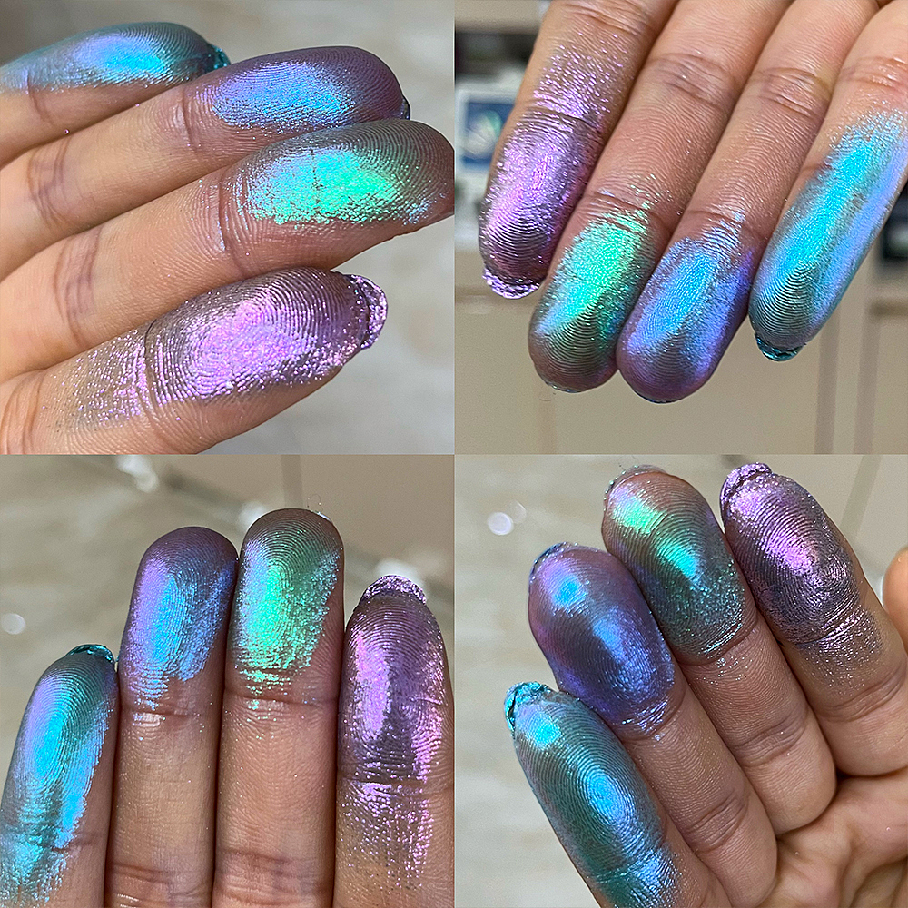 变色龙彩妆美甲眼影原料粉欧美