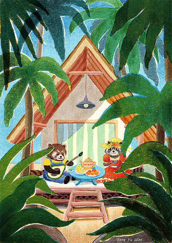 动物主题——那年，夏天（图ZMzQ0MDQ0MDg4） - 创作习作 - 站酷设计师桑鱼晚原创素材 - 站酷ZCOOL