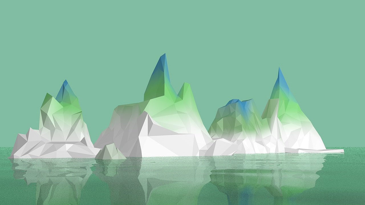 LowPoly风格和青绿山水的碰撞