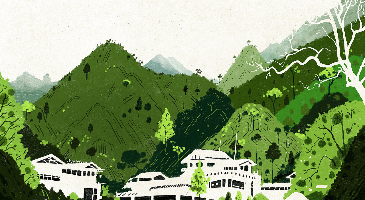 位于桂林龙胜的温泉度假酒店门口,天然温泉且价格合理