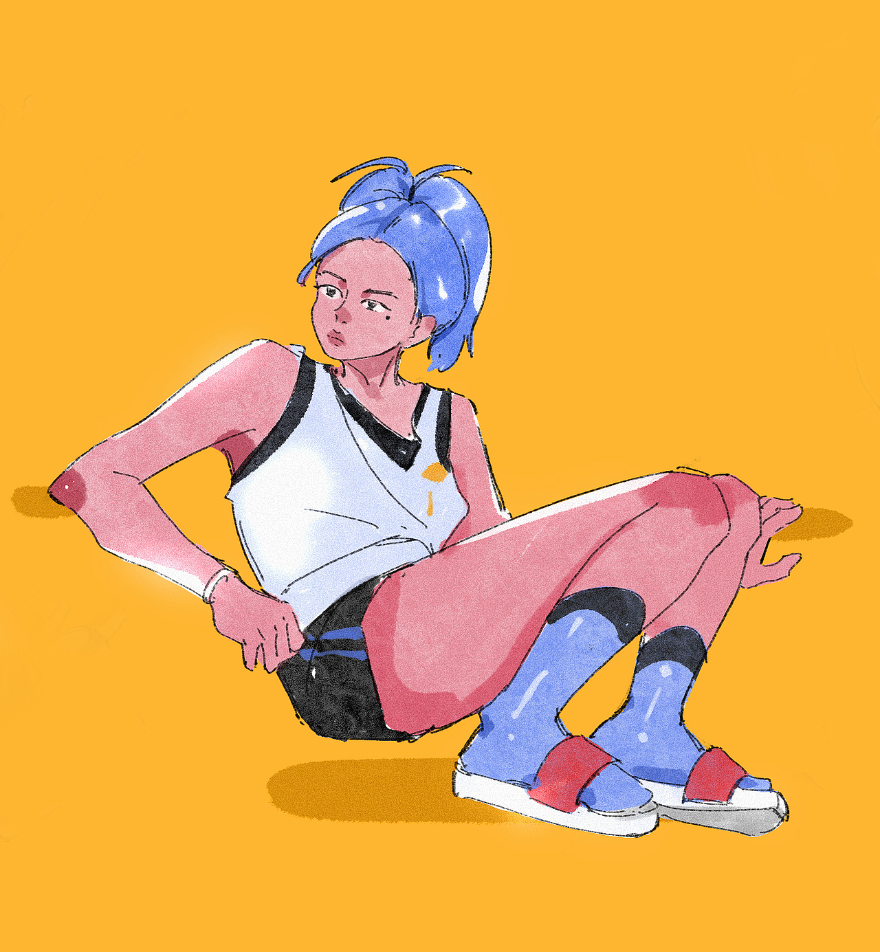 【人物隔日涂】101-172（图ZMzI2OTg5NDAw） - 创作习作 - 站酷设计师黑羊呀原创素材 - 站酷ZCOOL