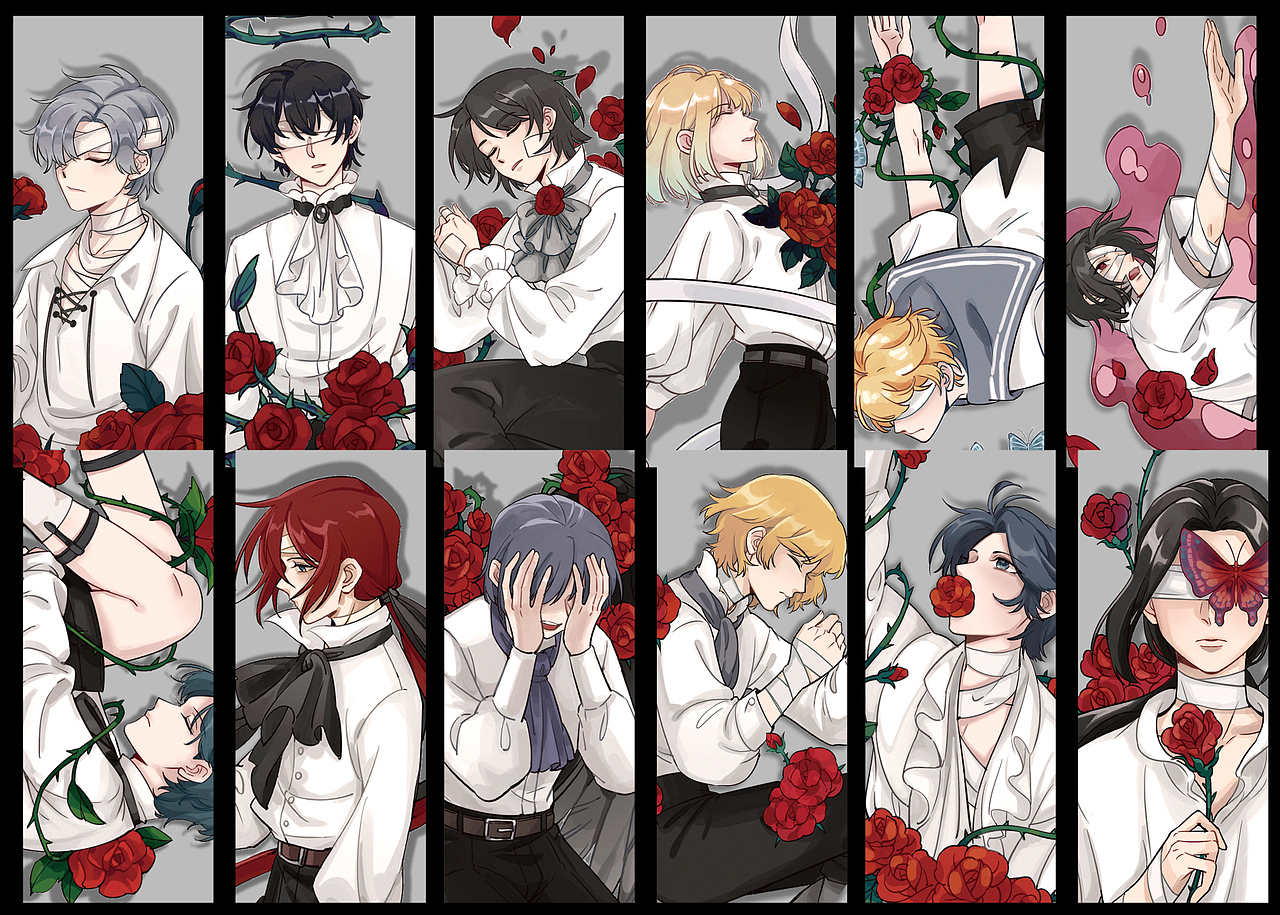 玫瑰少年（图ZMzI5MjcwNjY4） - 创作习作 - 站酷设计师coin五毛原创素材 - 站酷ZCOOL