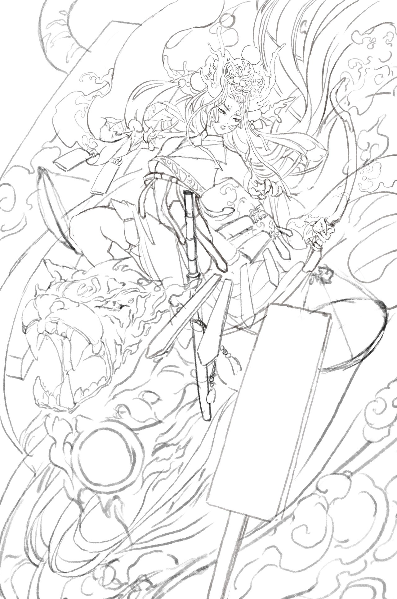 龙生九子|狴犴（图ZMzYzOTY5MDcy） - 创作习作 - 站酷设计师画画的玉玉卿原创素材 - 站酷ZCOOL